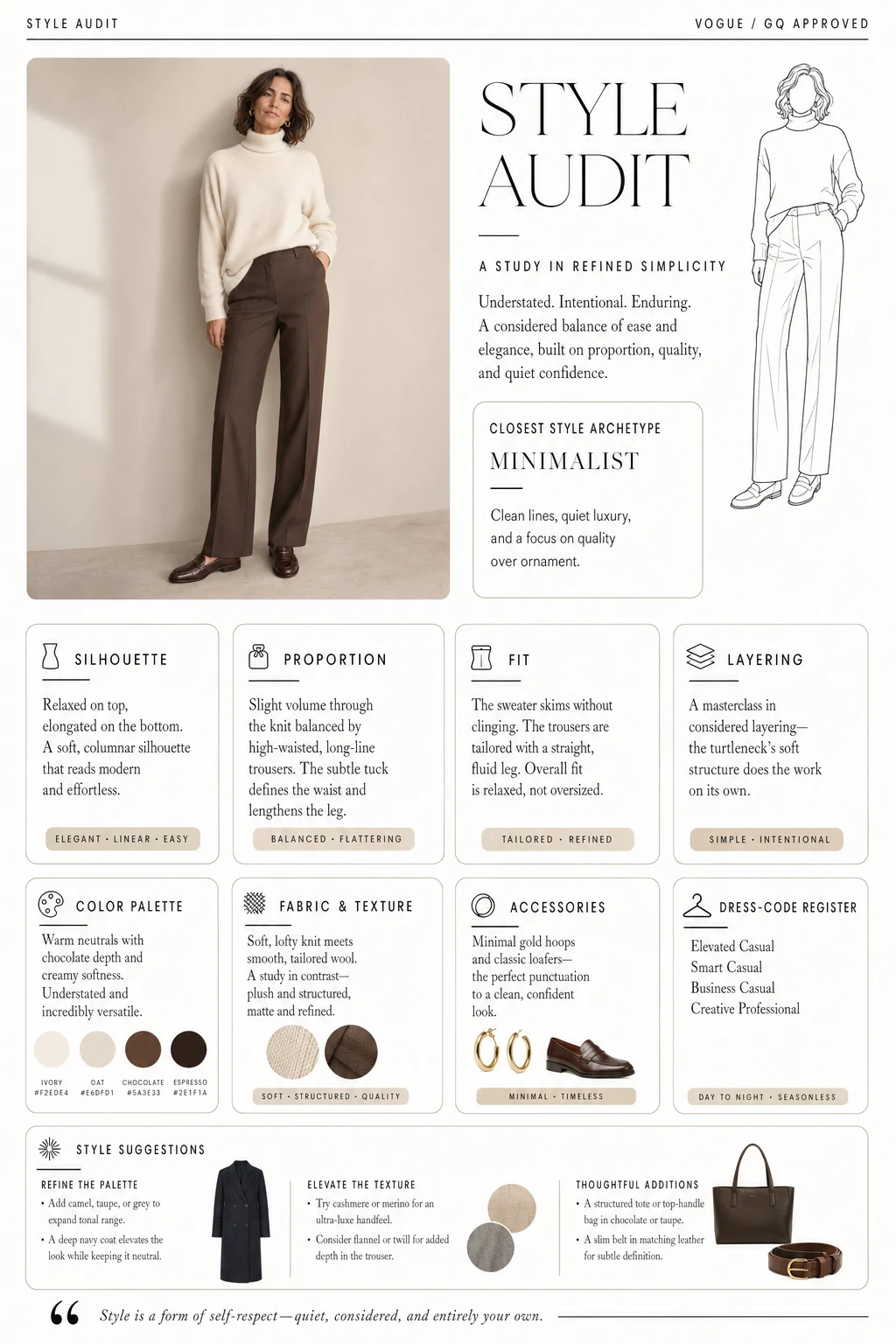 AI Style Audit with archetype assessment from one outfit photo on StoryInColor